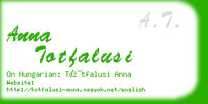 anna totfalusi business card